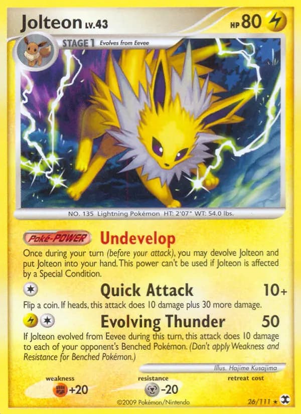 Jolteon — Rising Rivals 26 Pokémon card