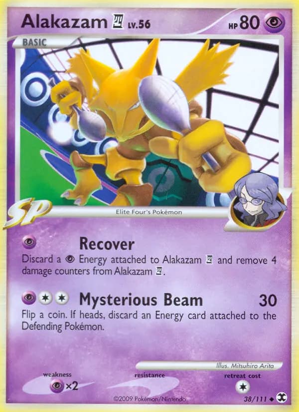 Alakazam E4 — Rising Rivals 38 Pokémon card