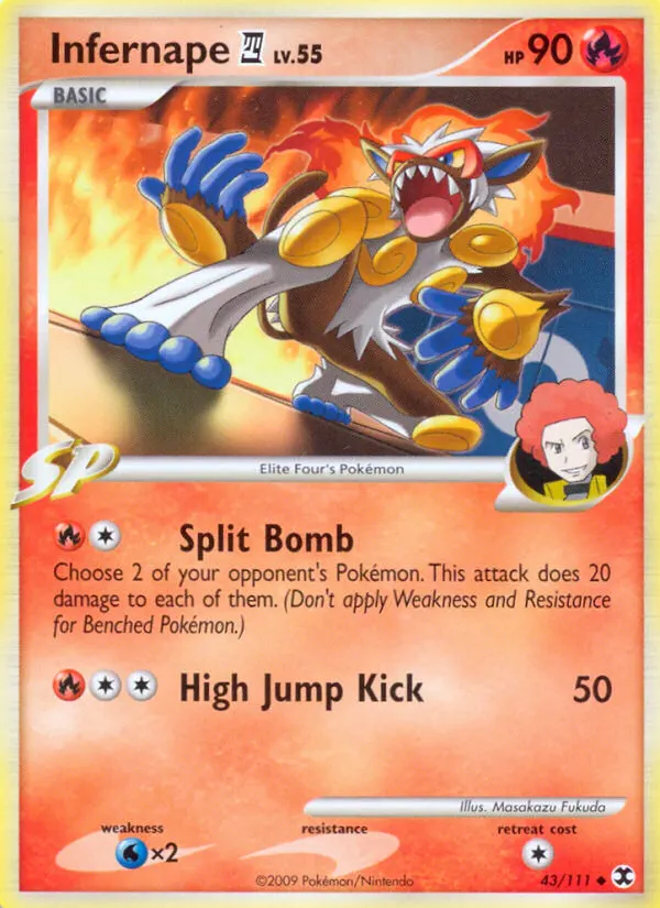 Infernape E4 — Rising Rivals 43 Pokémon card
