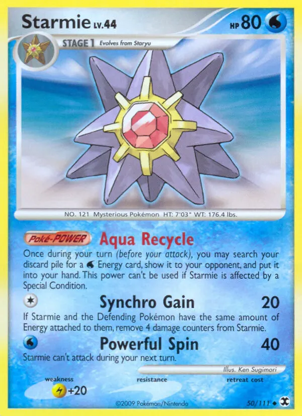 Starmie — Aufstieg der Rivalen 50 German Pokémon card