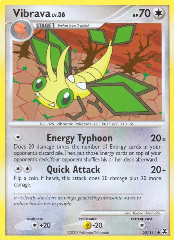Vibrava — Aufstieg der Rivalen 53 German Pokémon card