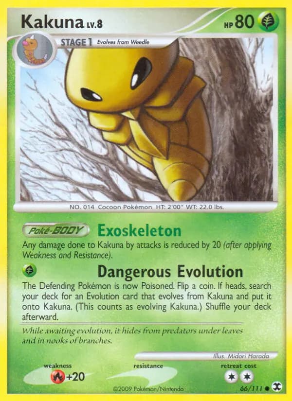 Kokuna — Aufstieg der Rivalen 66 German Pokémon card