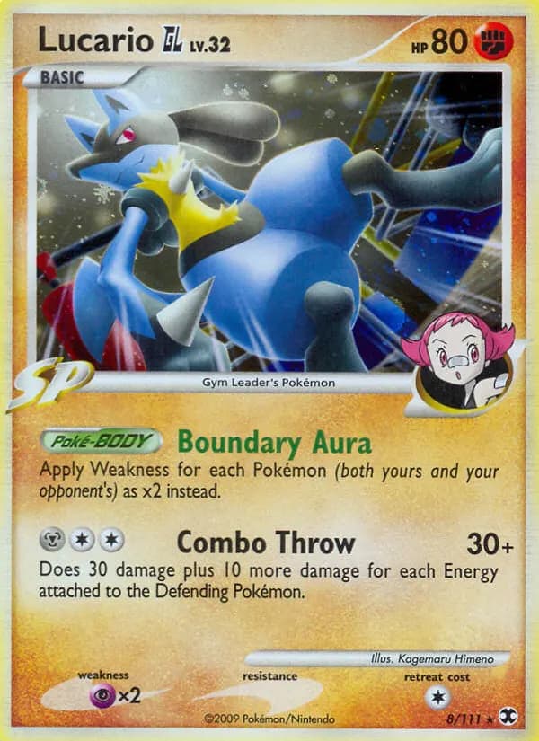 Lucario GL — Rising Rivals 8 Pokémon card