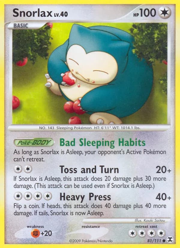 Relaxo — Aufstieg der Rivalen 81 German Pokémon card