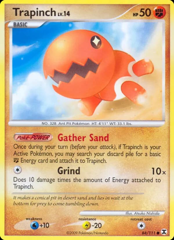 Trapinch — Rising Rivals 84 Pokémon card