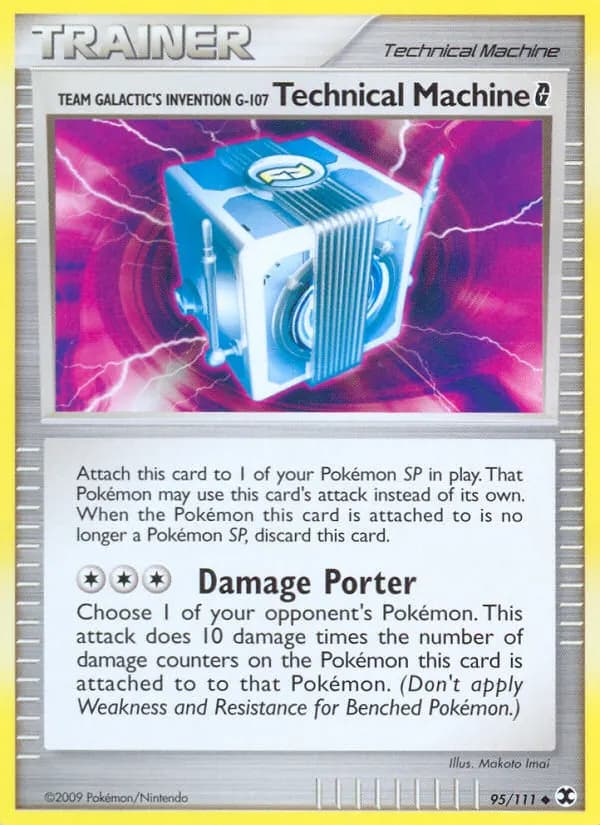 Team Galaktiks Erfindung G-107 Technische Maschine — Aufstieg der Rivalen 95 German Pokémon card