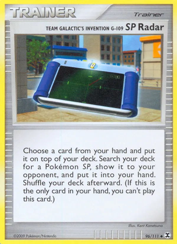 Team Galaktiks Erfindung G-109 SP Radar — Aufstieg der Rivalen 96 German Pokémon card