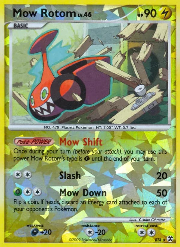 Mow Rotom — Rising Rivals RT4 Pokémon card