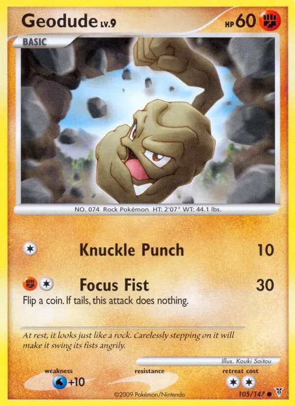 Geodude — Supreme Victors 105 Pokémon card