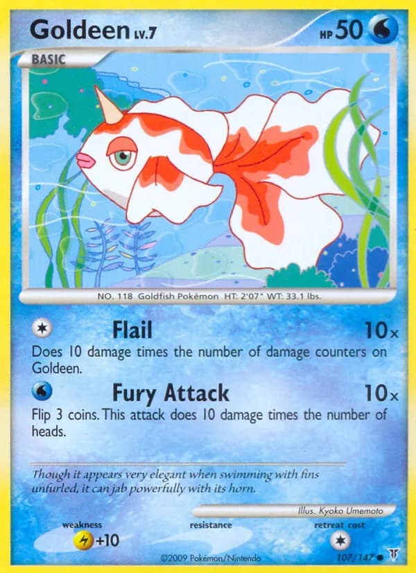 Goldeen — Supreme Victors 107 Pokémon card