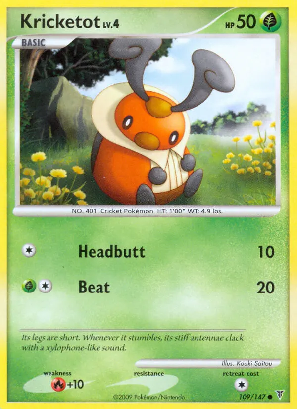 Kricketot — Supreme Victors 109 Pokémon card