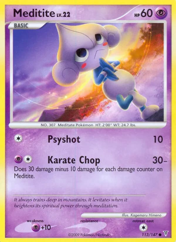 Meditite — Supreme Victors 113 Pokémon card