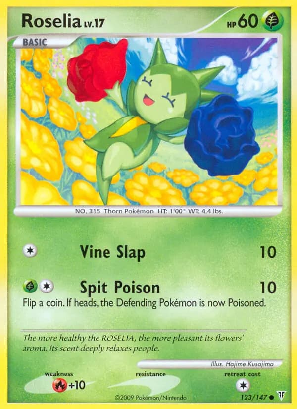 Roselia — Ultimative Sieger 123 German Pokémon card