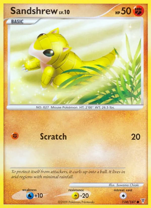 Sandshrew — Supreme Victors 124 Pokémon card