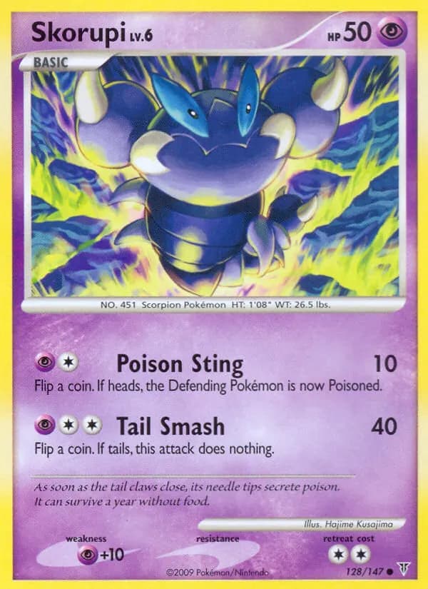 Skorupi — Supreme Victors 128 Pokémon card