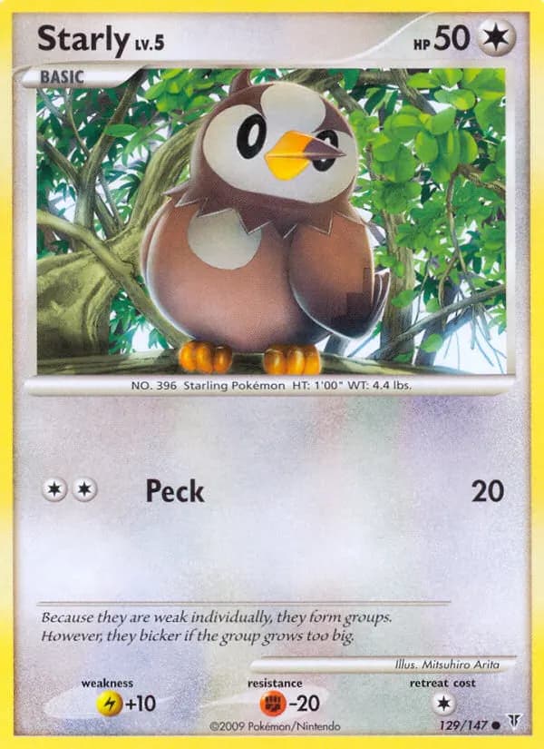 Starly — Supreme Victors 129 Pokémon card