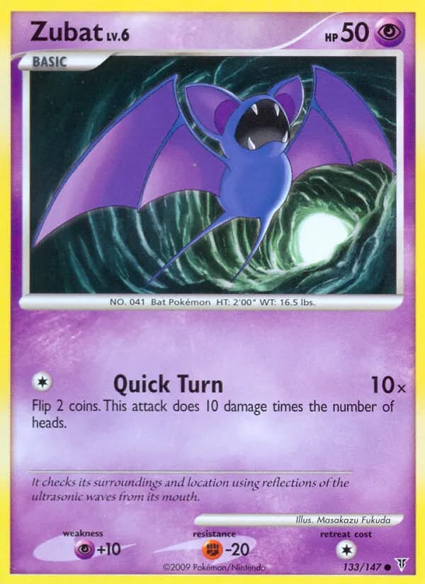 Zubat — Supreme Victors 133 Pokémon card