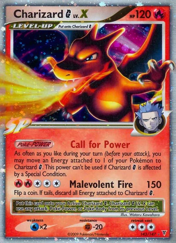 Charizard G LV.X — Supreme Victors 143 Pokémon card