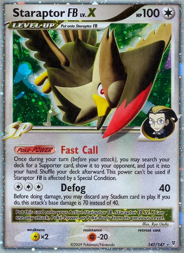 Staraptor FB LV.X — Supreme Victors 147 Pokémon card