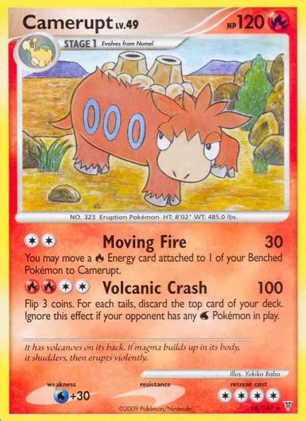 Camerupt — Ultimative Sieger 18 German Pokémon card