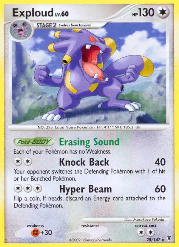 Exploud — Supreme Victors 28 Pokémon card