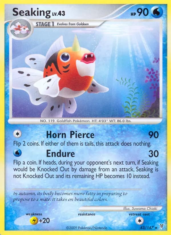 Seaking — Supreme Victors 43 Pokémon card