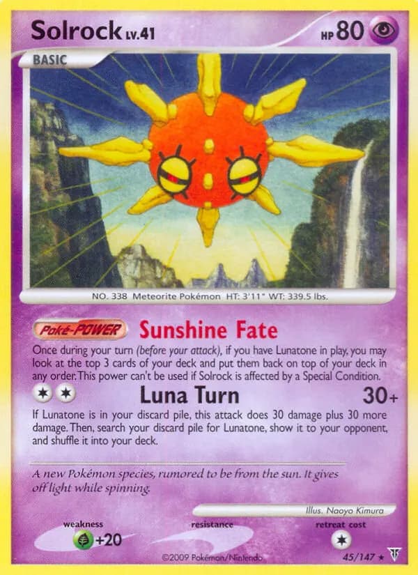 Solrock — Supreme Victors 45 Pokémon card