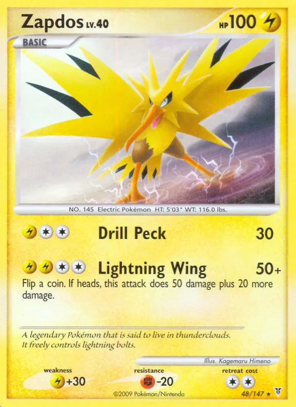 Zapdos — Supreme Victors 48 Pokémon card