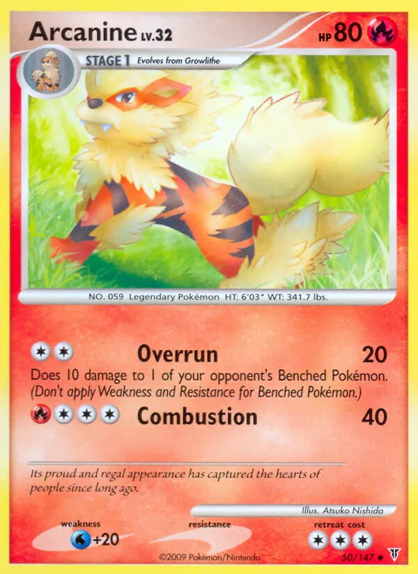Arcanine — Supreme Victors 50 Pokémon card