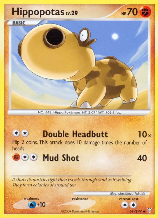 Hippopotas — Supreme Victors 61 Pokémon card