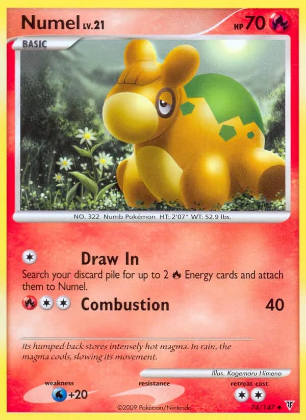 Numel — Supreme Victors 74 Pokémon card