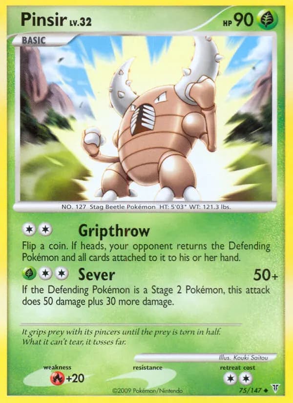 Pinsir — Supreme Victors 75 Pokémon card