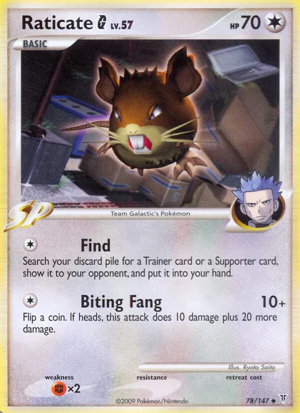 Raticate G — Supreme Victors 78 Pokémon card