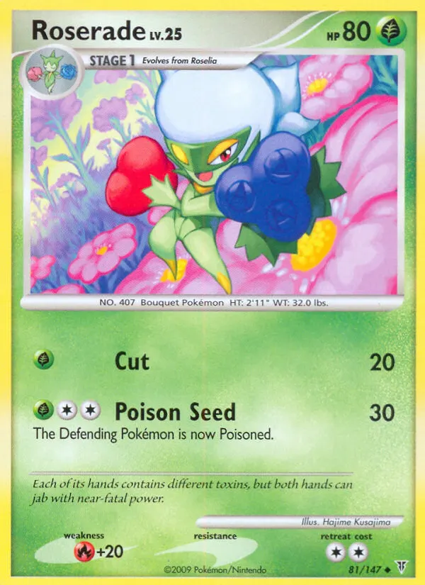 Roserade — Supreme Victors 81 Pokémon card