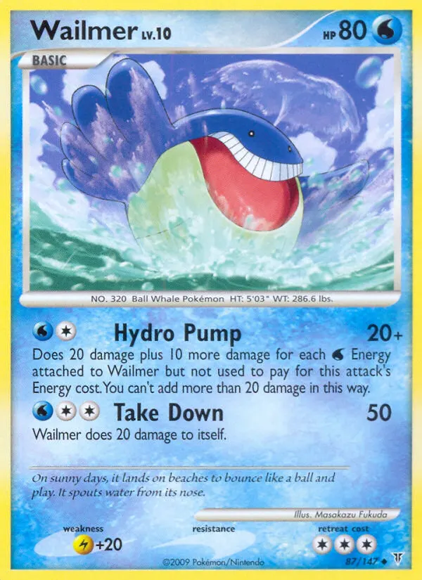 Wailmer — Ultimative Sieger 87 German Pokémon card