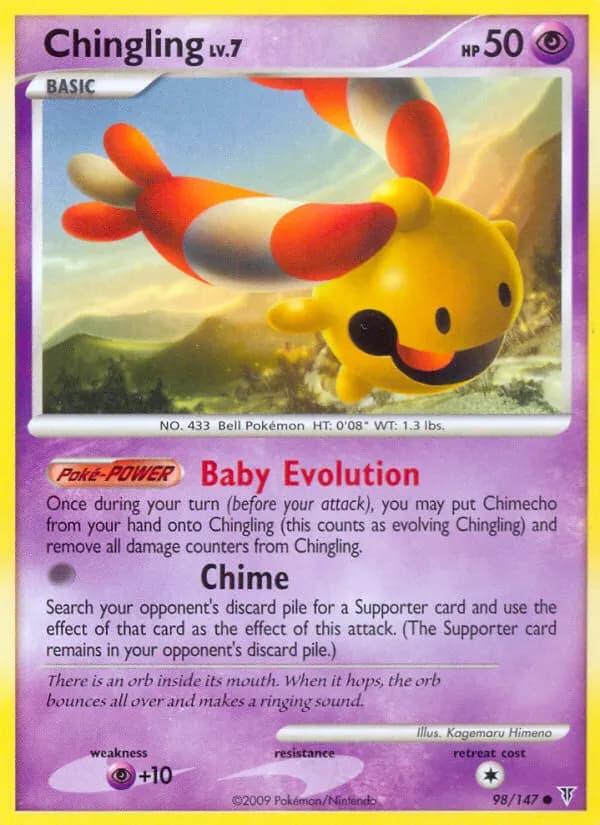 Chingling — Supreme Victors 98 Pokémon card