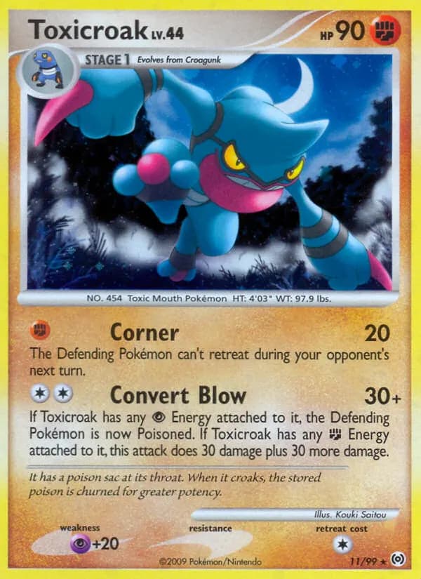 Toxicroak — Arceus 11 Pokémon card