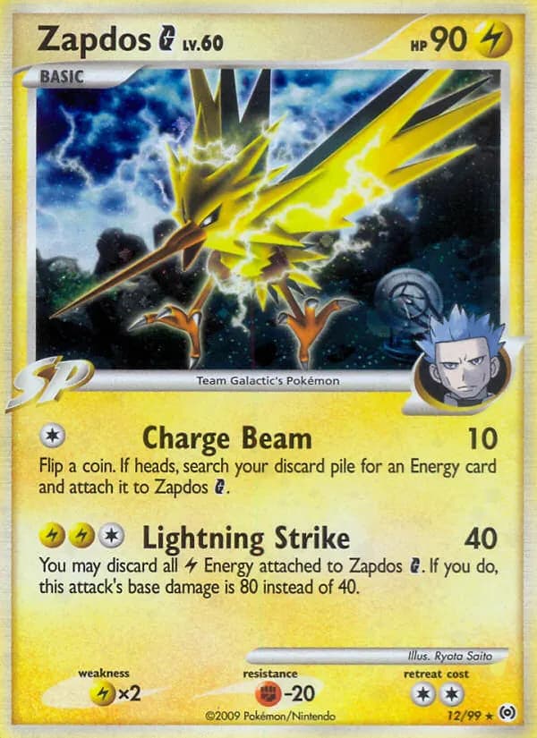 Zapdos G — Arceus 12 Pokémon card
