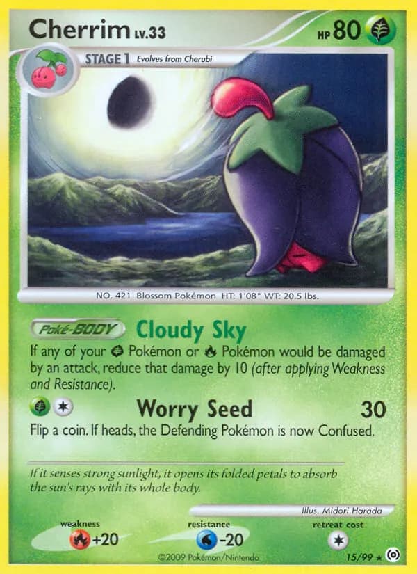 Cherrim — Arceus 15 Pokémon card