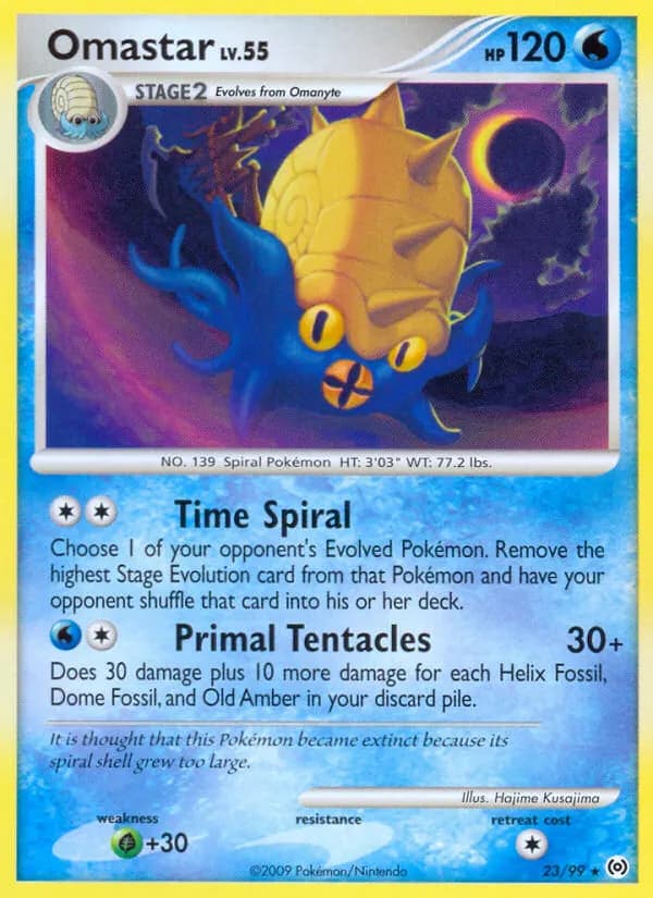 Omastar — Arceus 23 Pokémon card