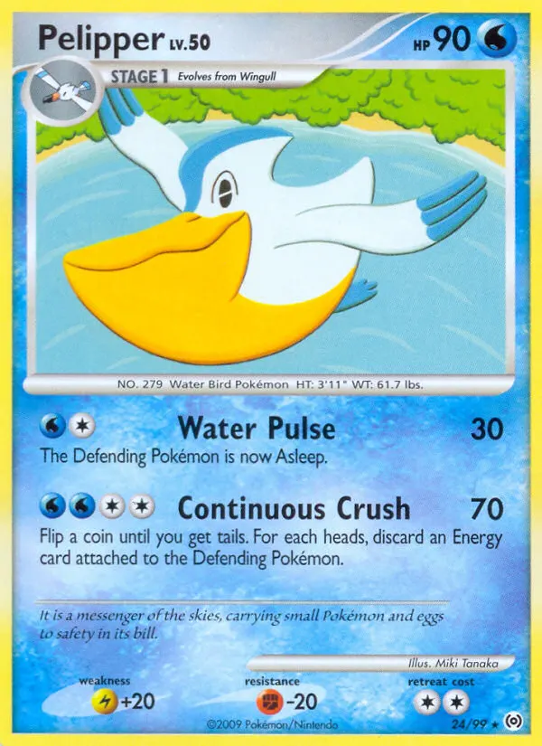 Pelipper — Arceus 24 Pokémon card