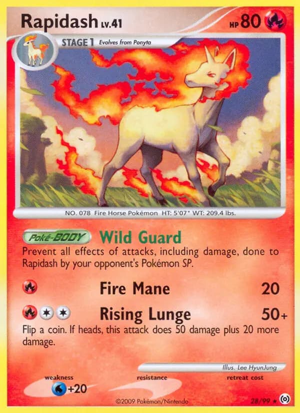 Gallopa — Arceus 28 German Pokémon card