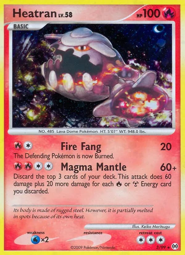Heatran — Arceus 3 Pokémon card