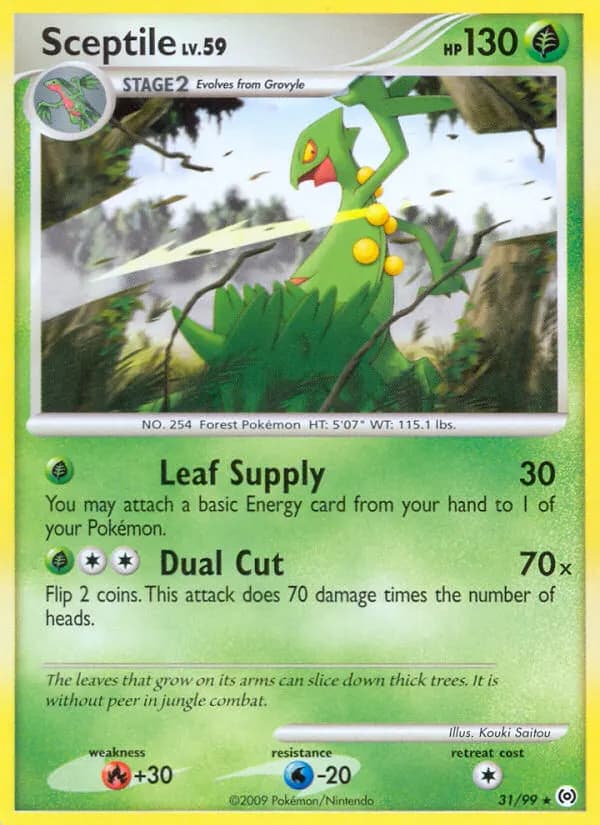 Sceptile — Arceus 31 Pokémon card
