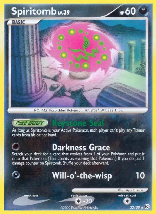 Spiritomb — Arceus 32 Pokémon card