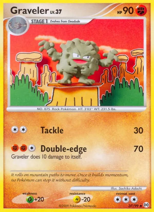 Graveler — Arceus 37 Pokémon card
