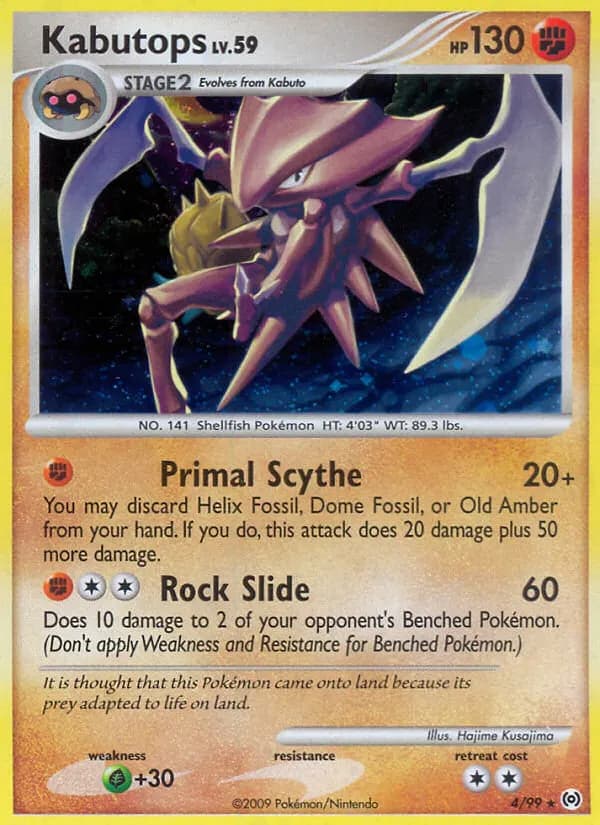 Kabutops — Arceus 4 German Pokémon card