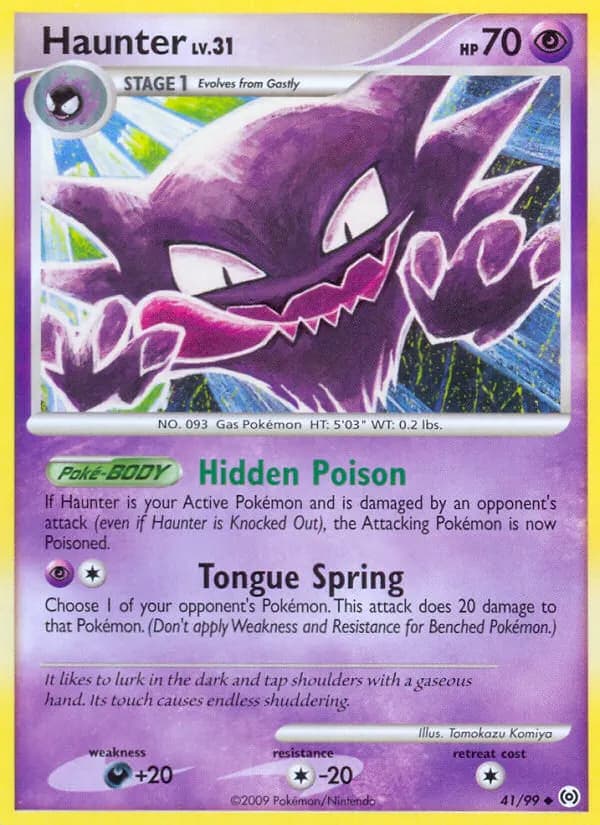 Haunter — Arceus 41 Pokémon card