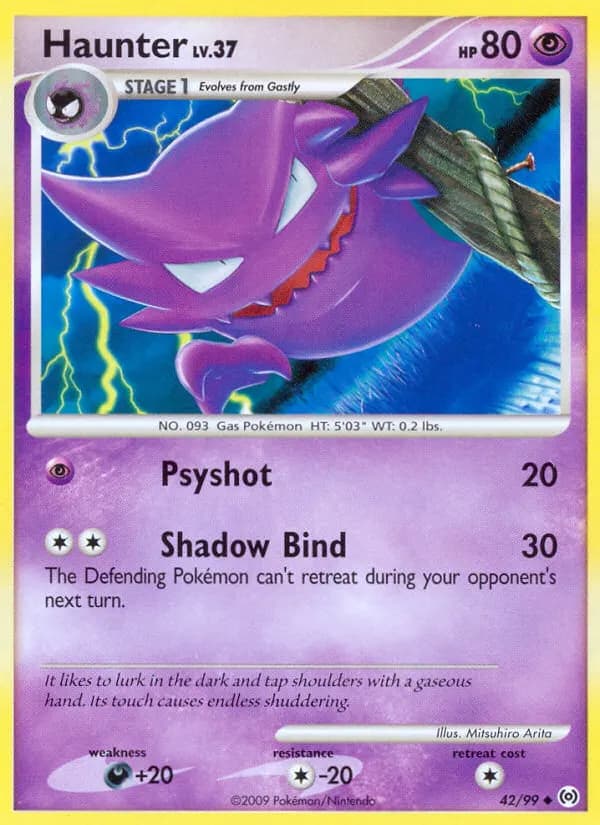 Haunter — Arceus 42 Pokémon card