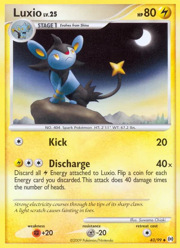 Luxio — Arceus 43 Pokémon card